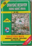 Oravske Beskidy Vodna Nadrz Orava mapa turystyczna 1999