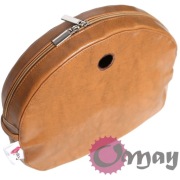 Organizer Obag MOON LIGHT piaskowy – eko skóra biszkopt 2 kieszenie | OMAY
