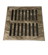 Kratka wentylacyjna, nierdzewna 14X14 cm  z ramką i siatką