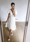 Jennifer Midi Kulunove - suknia biała ślubna