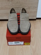 HUGO BOSS mokasyny zamsz 42 Open Grey stan idealny