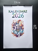 Kalendarz 2026 ścienny/miesięczny 48cm/33cm A3+