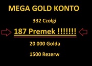 Mega Gold Konto Wot 332 czołgi w tym187 Premium 
