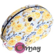 Organizer Obag MOON LIGHT szary – róże żółte herbaciane granat | OMAY