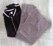 spodnie w kratkę H&M + GRATIS