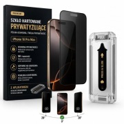 SZKŁO HARTOWANE PRYWATYZUJĄCE iPhone 16 Pro Max z aplikatorem 