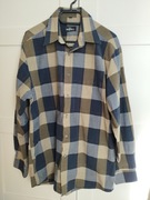 Brązowa koszula w kratę 39/40 Engbers