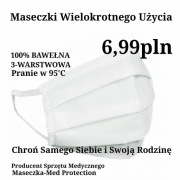 Maseczki Ochronne Wielokrotnego Użytku 