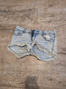 Damskie krótkie spodenki jeansowe rozmiar XS