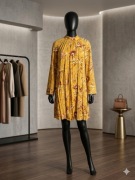 Sukienka H&M 36 S Kwiaty Żółta Zwiewna Idealna