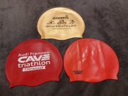 3 czepki do pływania czepek z zawodów triathlonowych Aqua Speed