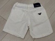ARMANI JUNIOR 4 lata r. 104 spodenki białe chłopięce eleganckie