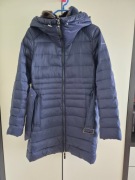 Granatowa, puchowa kurtka ESPRIT (rozm. S/M)