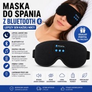 Maska do Spania Bluetooth 5.0 Sen Opaska Na Oczy Bezprzewodowa Relaks 