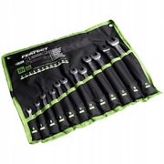 klucze płasko-oczkowe 12 szt zestaw 6-22