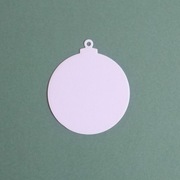 Scrapki Papierowe - Baza BOMBKA biała 5 szt.