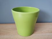 Zielona ceramiczna osłonka na storczyka wiosenna