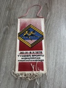 Proporczyk Tydzień Sportu województwa częstochowskiego 1978 rok.