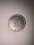 Moneta 1 zł 1975 bez znaku mennicy
