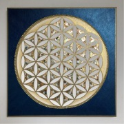 Kwiat Życia 40x40 cm, mandala, święta geometria