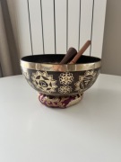 Misa dźwiękowa z Nepalu 26 cm / 1829 g - 2 pałki i poduszka