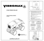 Vibromax  W1500 Trench Roller Service Manual Instrukcja serwisowa 