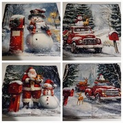 Poszewki  dekoracyjne na poduszki,  45x45, świąteczne,  zimowe,  
