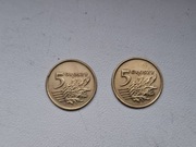 2 monety 5 groszy 1993