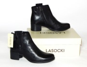 NOWE WYGODNE BUTY BOTKI SKÓRA NATURALNA  LASOCKI 40