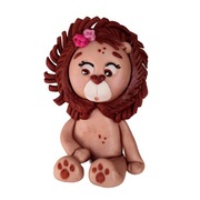 Figurka Lew dekoracja na tort masa cukrowa 