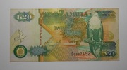 Stary banknot Zambia 20 Kwacha