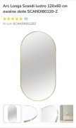 Lustro owalne 120x60