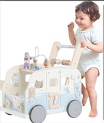 Drewniany chodzik wielofunkcyjny sprzęt do chodzenia dla niemowląt 