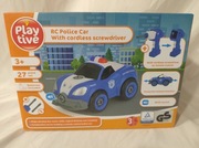 Samochód Zdalnie Sterowany 2w1 RC Policja Z Wkrętakiem Zestaw DIY