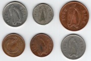 Irlandia. Republika Irlandii (Éire)  Monety obiegowe 6szt.