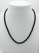 Onyks 4mm fasetka Srebro Ag925 - Naturalny kamień