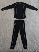 Zestaw bluzka spodnie bielizna termiczna Ullmax 140 wełna merino