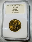 2 zł 2002r. Gen. Władysław Anders - Nordic Gold -  PCG MS65.