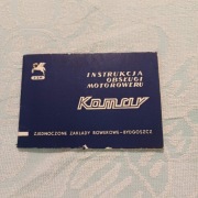 Instrukcja obsługi motoroweru Komar z roku 1968 ZZR