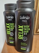 Luksja Men żel pod prysznic olej konopny 2x 500 ml