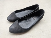 Baletki skórzane czarne Ecco 39
