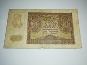 Sto złotych 100 złotych 1940 seria B oryginał