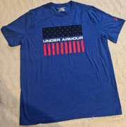 Koszulka Męska Under Armour Niebieska Flaga