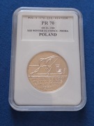 200 zł 1980r. XIII Zimowe Igrz. Ol. Lake Placid. Próba Ag PR 70