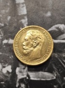 5 rubli 1906r moneta stara carska Rosja wykopki po