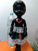 Stara zabawka Prl kolekcja lalka murzynka 