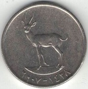 Zjednoczone Emiraty Arabskie ZEA 25 fils 2007 - 20 mm - nr 1
