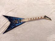 Gitara Jackson King V KVX10 Limited Edition 1997 - Blue Ghost Flames