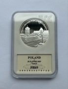 Moneta kolekcjonerska 20 zł Miasto średniowieczne Toruń 2007 PR69 srebro