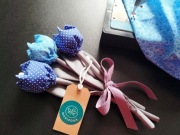 Materiałowe tulipany z lawendą – pachnący upominek na każdą okazję 